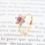Roseta diamantes y rubí