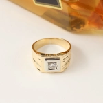 Sortija sello diamante