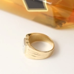 Sortija sello diamante