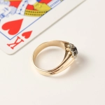 Solitario diamante negro