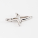 Colgante cruz con brillante