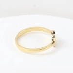 Anillo flor con brillante