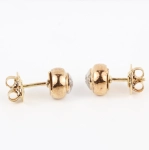 Pendientes chatón con diamantes
