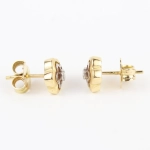 Pendientes flor con brillantes