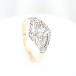 Sortija vintage diamantes