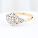 Sortija vintage diamantes
