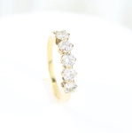 Anillo cinquillo brillantes
