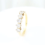 Anillo cinquillo brillantes