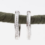 Pendientes aro con brillantes