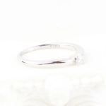 Solitario oro blanco con brillante