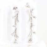 Pendientes alargados con brillantes