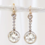 Pendientes vintage con diamantes