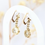 Pendientes vintage con diamantes