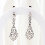 Pendientes vintage con diamantes