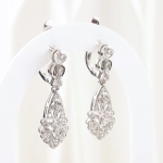 Pendientes vintage con diamantes