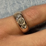 Anillo vintage con diamantes 