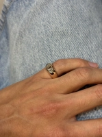 Anillo vintage con diamantes 