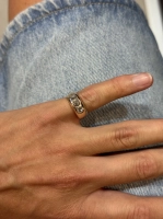 Anillo vintage con diamantes 