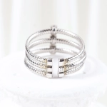 Anillo TOUS oro blanco y brillantes