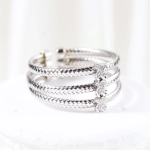 Anillo TOUS oro blanco y brillantes