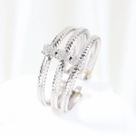 Anillo TOUS oro blanco y brillantes