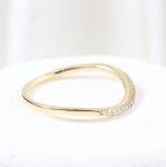 Anillo diamantes en carril