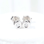 Pendientes con diamante