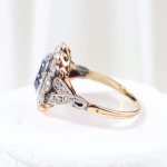 Roseta vintage con diamantes