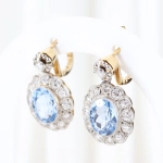 Pendientes vintage con diamantes