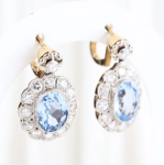 Pendientes vintage con diamantes