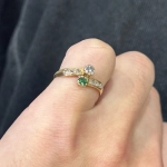 Anillo vintage con diamantes