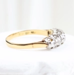 Anillo vintage con diamantes 