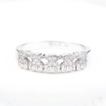 Anillo TOUS oso con diamantes en oro blanco 18K