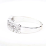 Anillo TOUS oso con diamantes en oro blanco 18K