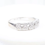 Anillo TOUS oso con diamantes en oro blanco 18K
