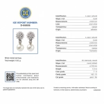 Pendientes convertibles de diamantes y perlas cultivadas en oro blanco 18K
