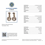 Pendientes antiguos de diamantes talla europea antigua y perlas en oro 18K
