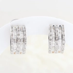 Pendientes de diamantes 1,17 ct en oro blanco 18K