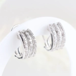 Pendientes de diamantes 1,17 ct en oro blanco 18K