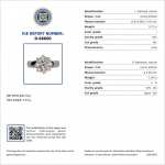 Anillo roseta de diamantes 1,76 ct en oro blanco 18K