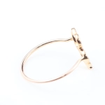 Anillo de trébol con diamantes en oro amarillo 18K – 0,22 ct