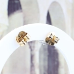 Pendientes roseta antiguos de diamantes en oro bicolor 18K – 1,22 ct