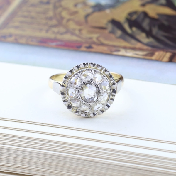 Anillo vintage diamantes 