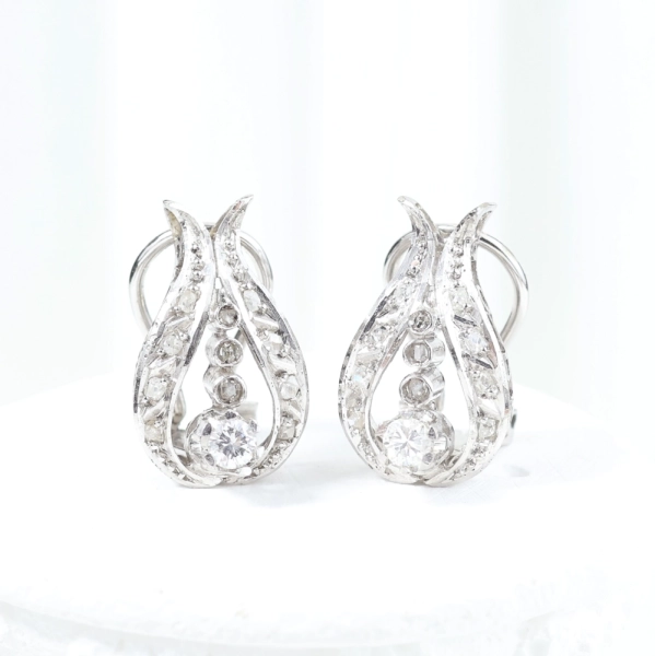 Pendientes vintage con diamantes
