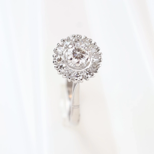 Roseta vintage diamantes