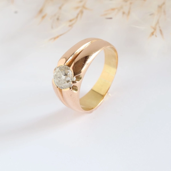 Solitario vintage brillante antiguo 
