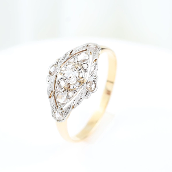 Sortija vintage diamantes